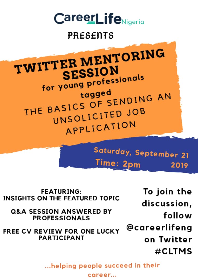 Twitter Mentoring Session: The Basics of Sending Unsolicited Job Applications